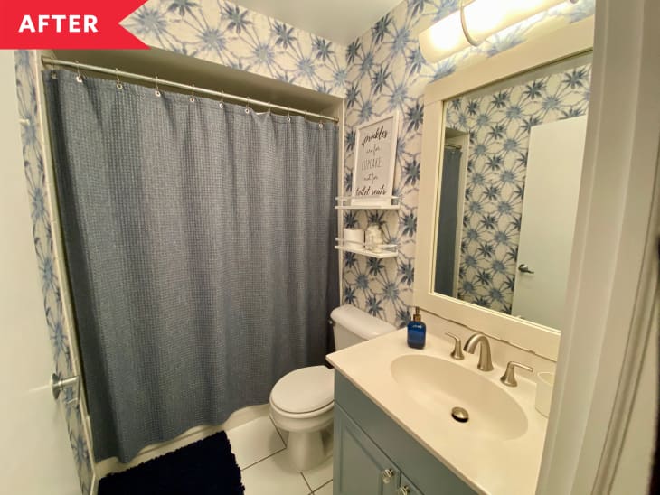 Before & After: This Dated ‘90s Bathroom Got A Total Upgrade With No Reno | Apartment Therapy